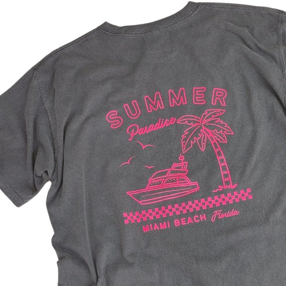 Miami Beach Summer Paradise T-Shirt - Picture 6 of 7
